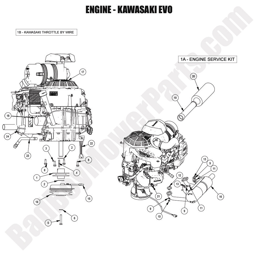 2024 Revolt (48"-61" Decks) - Engine - Kawasaki EVO781 EFI